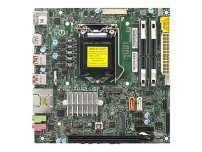 SUPERMICRO X12SCV-LVDS - motherboard - mini ITX - LGA1200 Socket - W480E