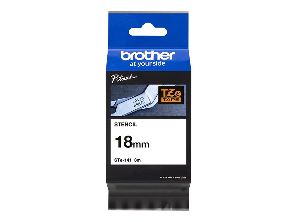 Ruban pochoir STE141 18mm Noir