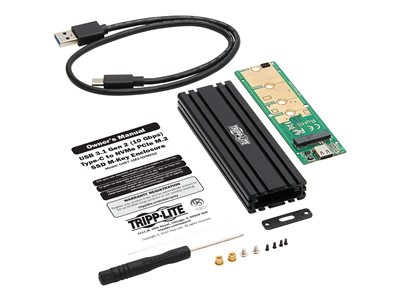 Boîtier SSD M.2 NVMe/SATA Externe USB-C 3.1 10Gbps | Transparent, Plug & Play, Pour Tailles 2230/2242/2260/2280