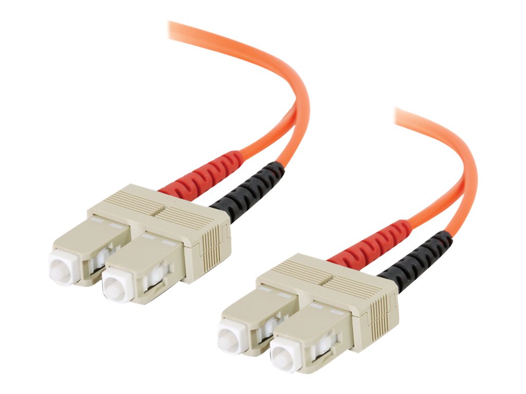 C2G 4m SC-SC 62.5/125 OM1 Duplex Multimode PVC Fiber Optic Cable