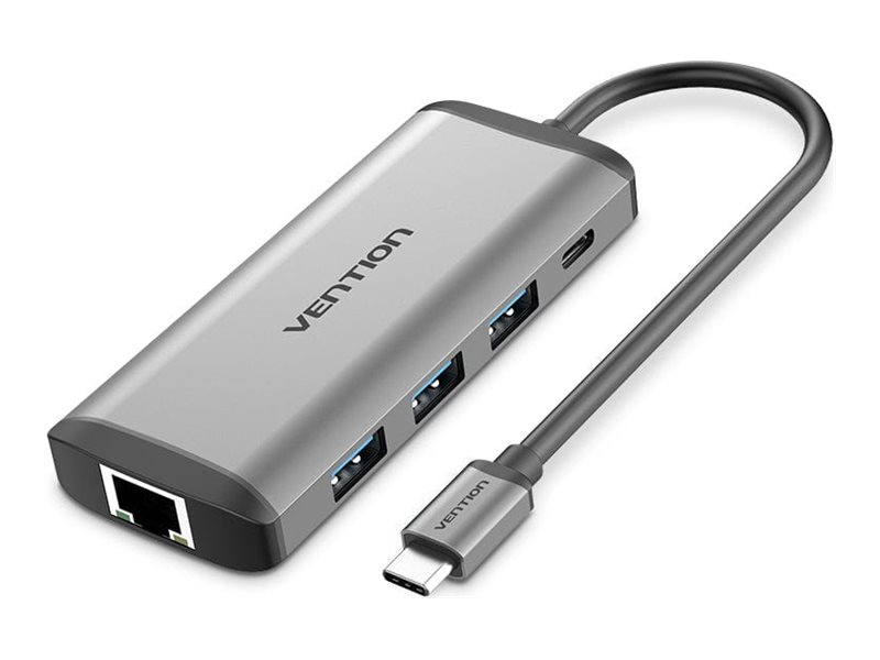 Vention docking station USB-C Product shot Right-angle 79550