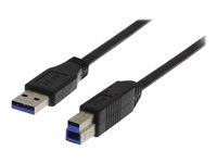 DELTACO USB 3.0 USB-kabel 1m Sort
