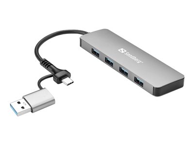 SANDBERG USB-C/A to 4xUSB 3.0 Hub, SANDBERG 136-63 136-63 (BILD2)