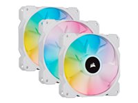 CORSAIR iCUE SP120 RGB ELITE Fan 3-pack Hvid 120 mm