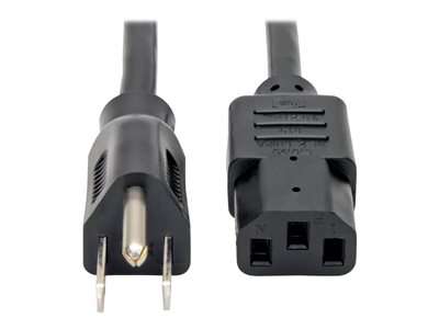 Eaton Tripp Lite Series Desktop Computer Power Cable, NEMA 5-15P to C13