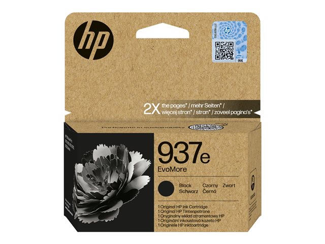 HP 937e EvoMore Black Original Ink Cartr 4S6W9NE#LS2