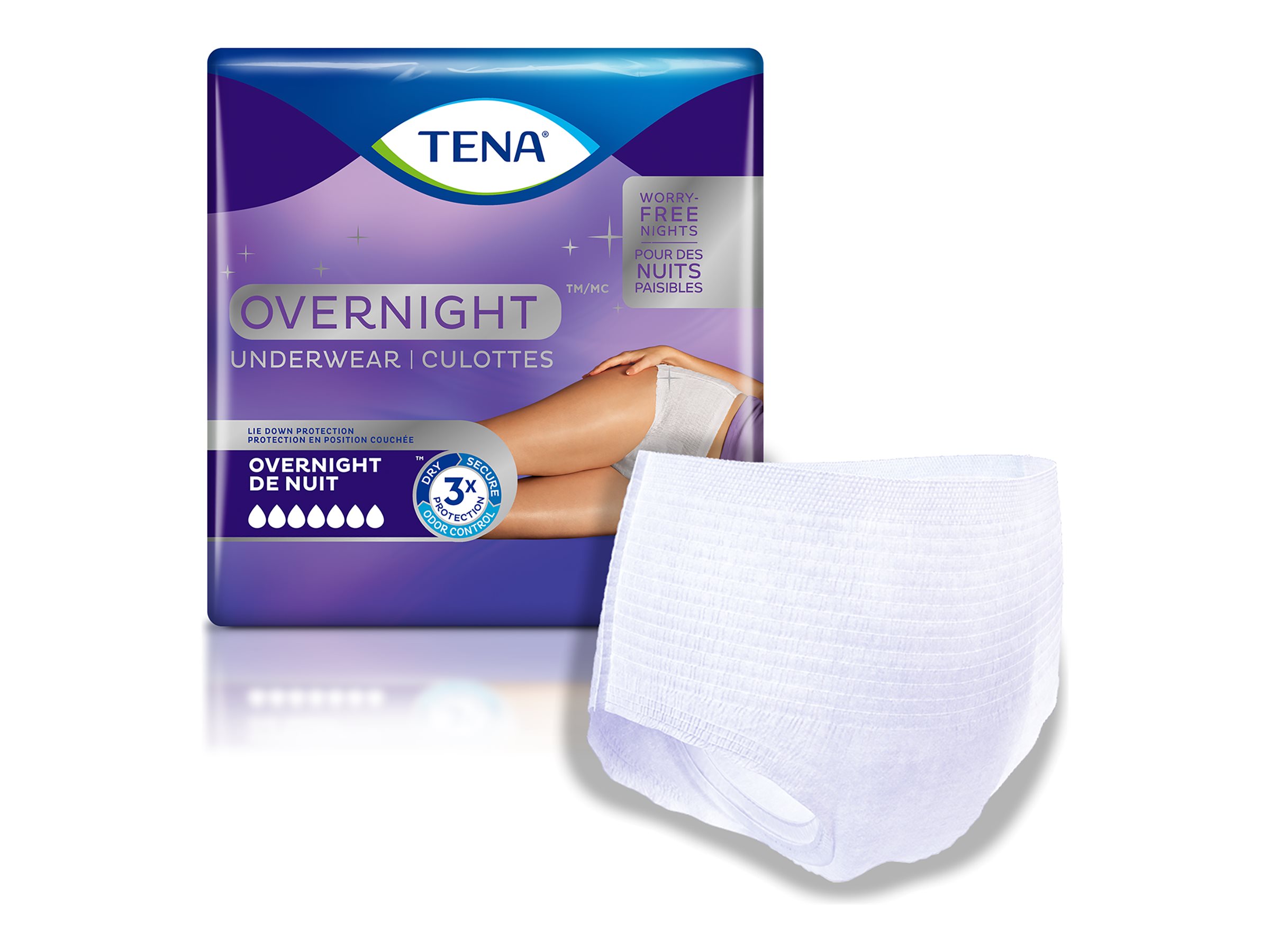 Tena Overnight Underwear - Extra Large - 10s