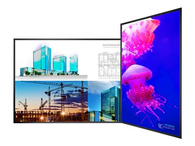 75in diagonal, UHD, D-LED backlight, 630 nit brightness, HDR, 24x7 reliability,