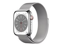 Apple Watch Series 8 (GPS  Cellular) 45 mm Sølv Smart ur