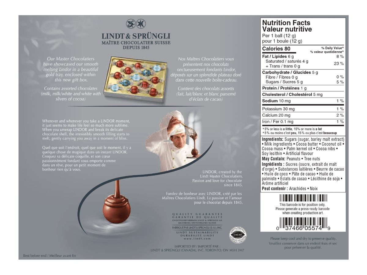 LINDOR Assorted Truffles - 156g