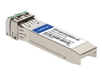 AddOn - SFP+ transceiver module (equivalent to: Juniper Networks SFPP-10GE-ER-DC36C44-I) - 10 GigE - 10GBase-DWDM - LC single-mode - up to 24.9 miles - 1548.51-1542.14 nm - TAA Compliant - for Juniper Networks 5G Universal Routing Platform; ACX Series Universal Metro Router ACX5448