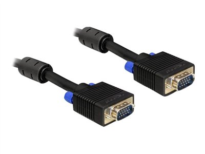 DELOCK VGA-Kabel D-Sub15 -> D-Sub15 St/St 3.00m schwa