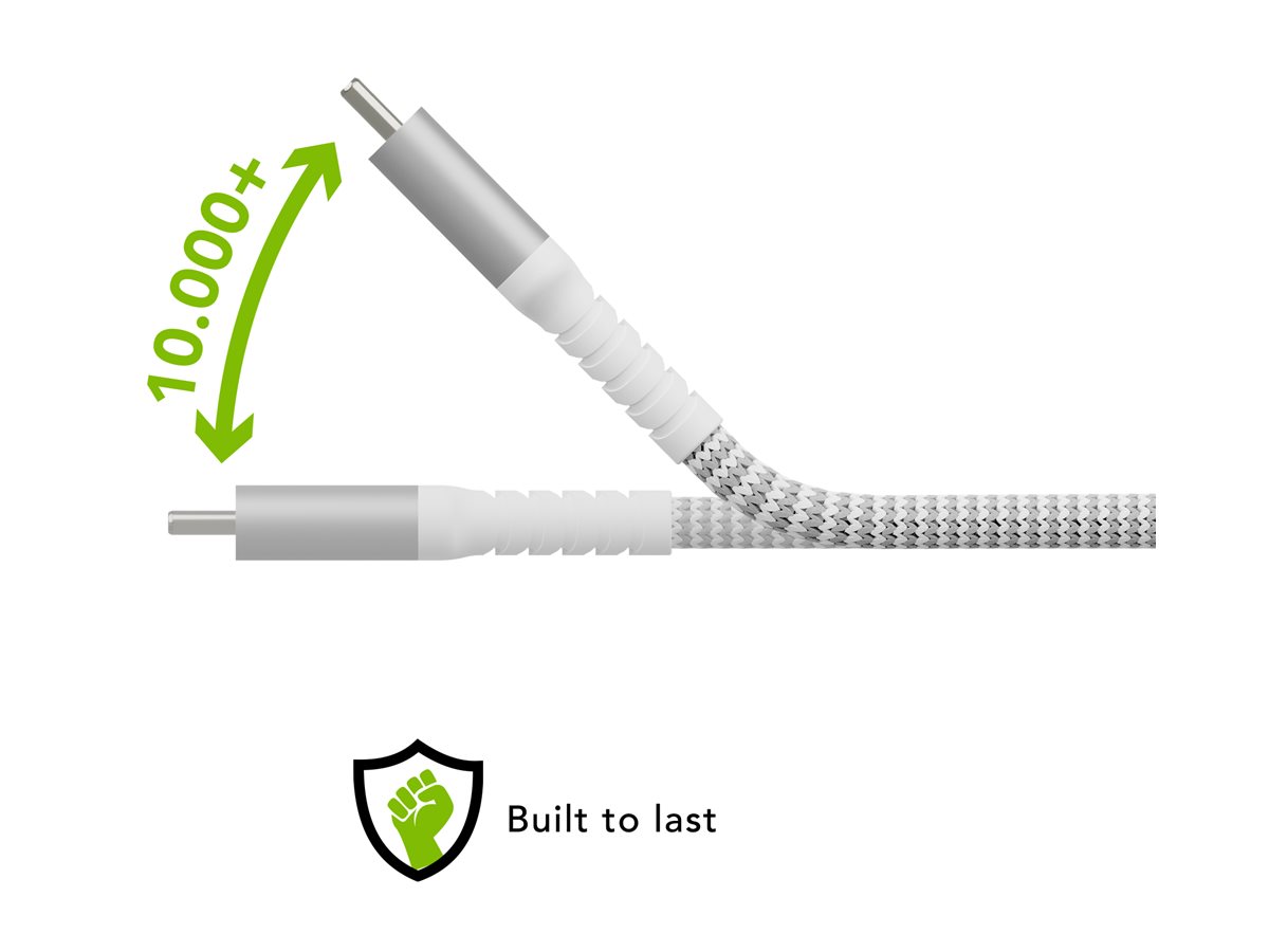 dbramante1928 Sustainable Pro BRD Cable 2.5m USB-C to USB-C 100W White - Enterprise Bulk Packaging – foto 3