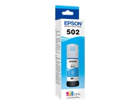 Epson 502 With Sensor - Cyan - original - ink tank - for EcoTank ET-15000; Expression ET-2700, 3700; WorkForce ST-2000, 3000, 4000, C2100, C4100