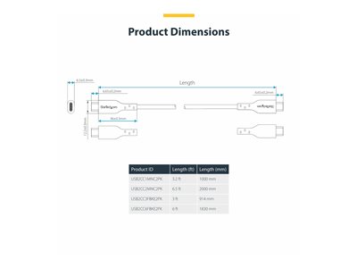STARTECH 2m USB-C Ladekabel 2er-Pack
