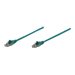 Network Patch Cable, Cat6, 1.5m, Green, CCA, U/UTP
