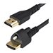 StarTech.com 2m (6ft) HDMI Cable with Locking Screw, 4K 60Hz HDR 10, High Speed HDMI 2.0 Monitor Cable with Locking Screw Connector for Secure Connection, HDMI Cable with Ethernet, M/M