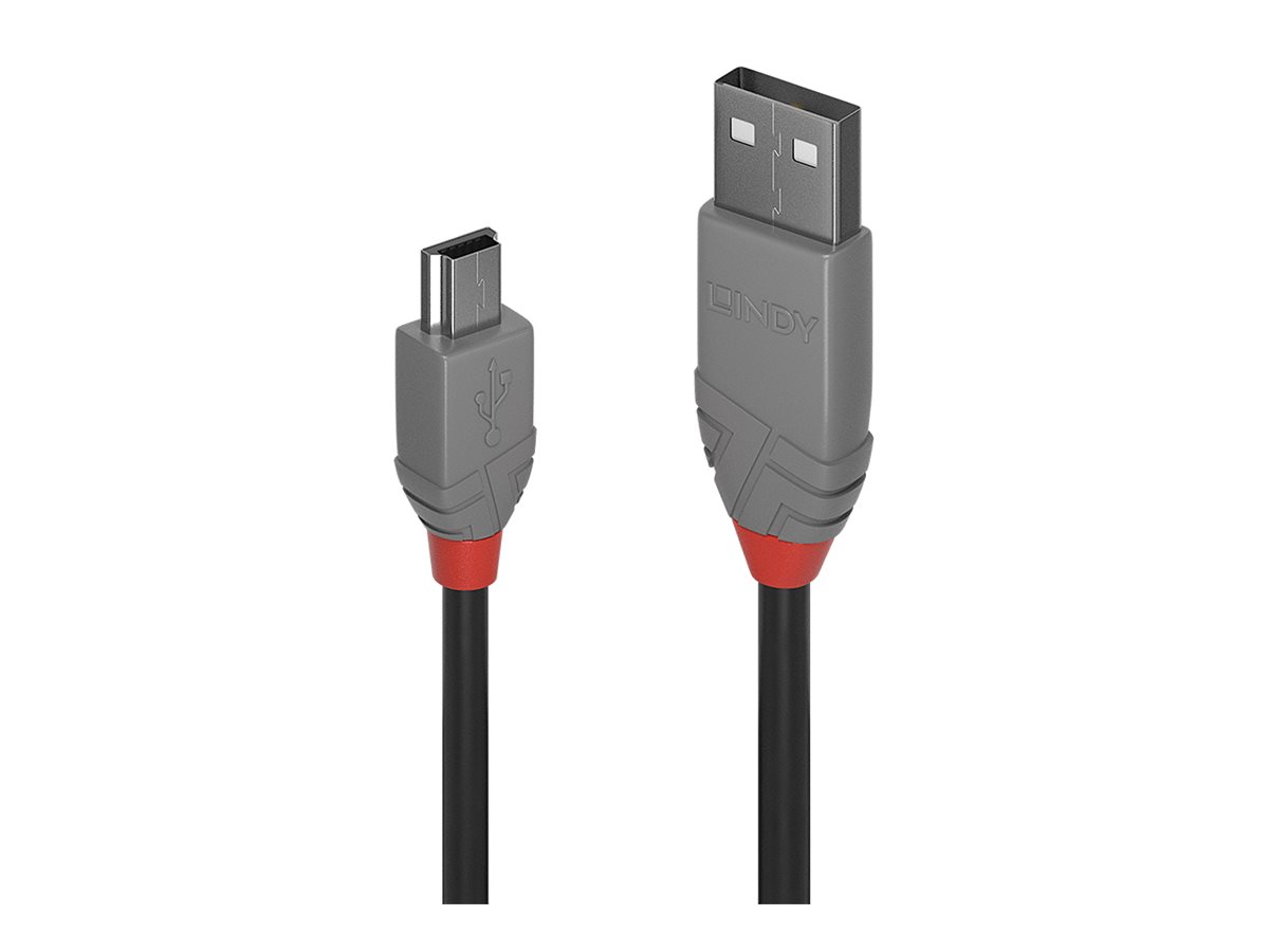 C ble USB 2.0 type A vers Mini-B, Anthra Line, 3m