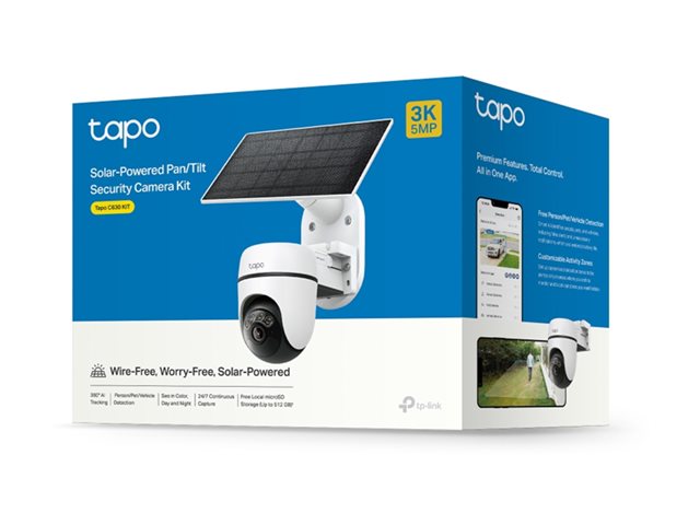 Tapo C630 KIT V1 - síťová bezpečnostní kamera - s Tapo A201 solární panel – foto 3