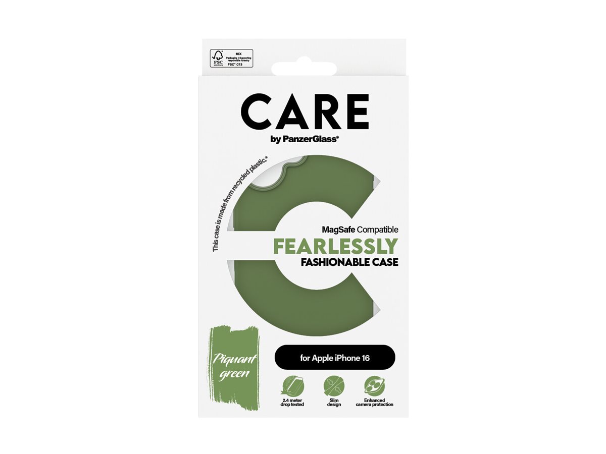 PanzerGlass CARE Apple iPhone 16 MagSafe Fearlessly zelený – foto 4