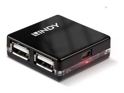 LINDY USB 2.0 Mini Hub 4 Port, 4x4cm, LINDY 42742 42742 (BILD6)