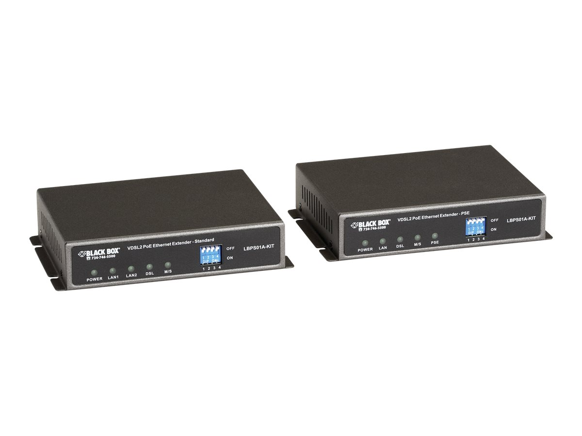 Black Box Extender Kit VDSL PoE