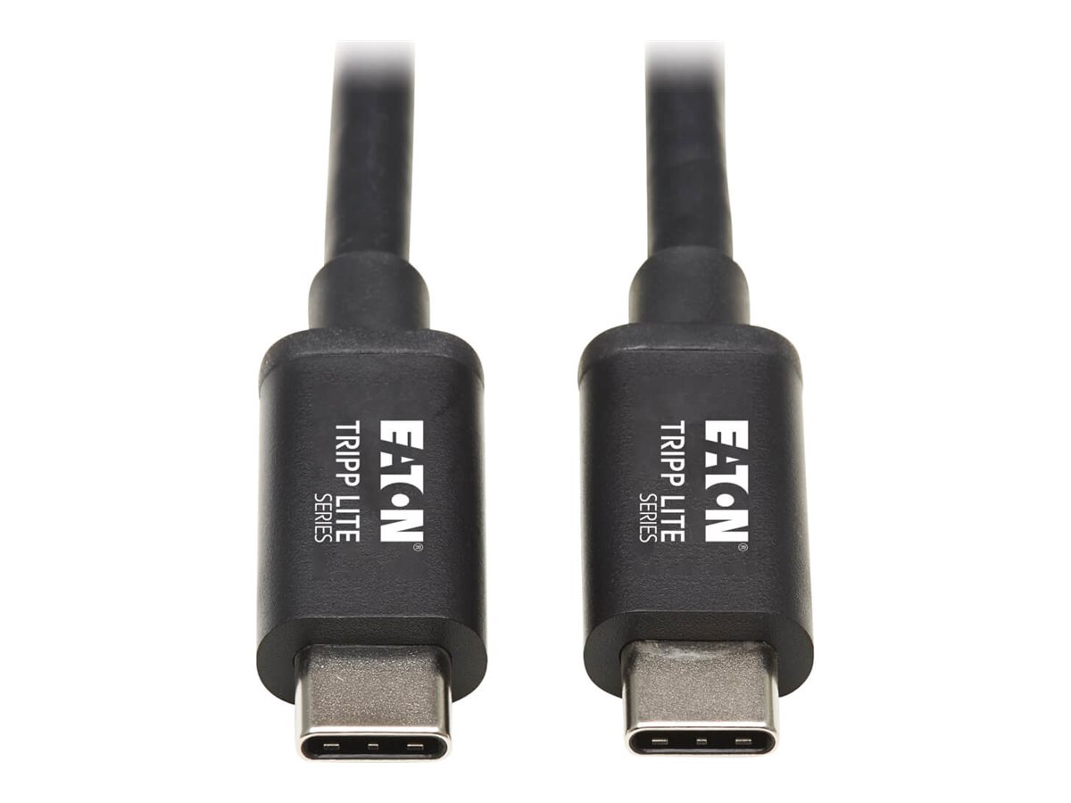 Tripp Lite Thunderbolt 3 Cable 20 Gbps Passive 5A 100W PD 4K USB C M/M 2M Black