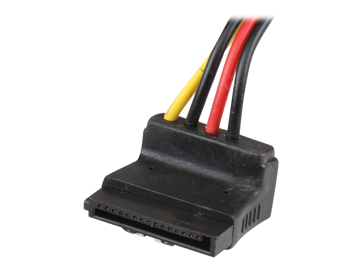 StarTech .com Câble répartiteur d'alimentation en Y LP4 vers 2 SATA à angle droit et verrouillage 30 cm