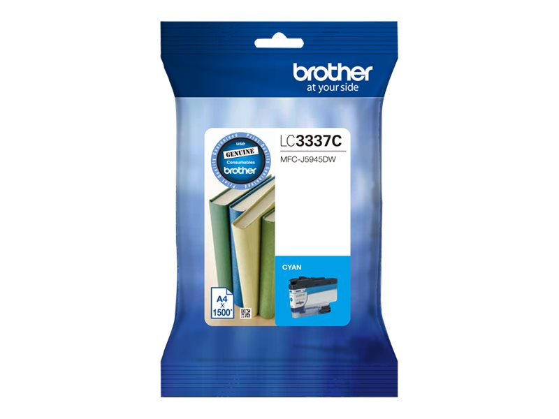 Brother LC3337C High Yield cyan original ink Package view Front 79525