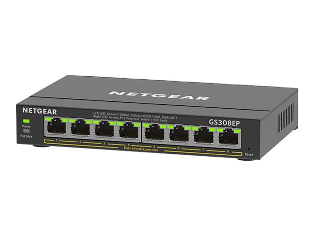 Image of NETGEAR Plus GS308EP - switch - 8 ports - smart
