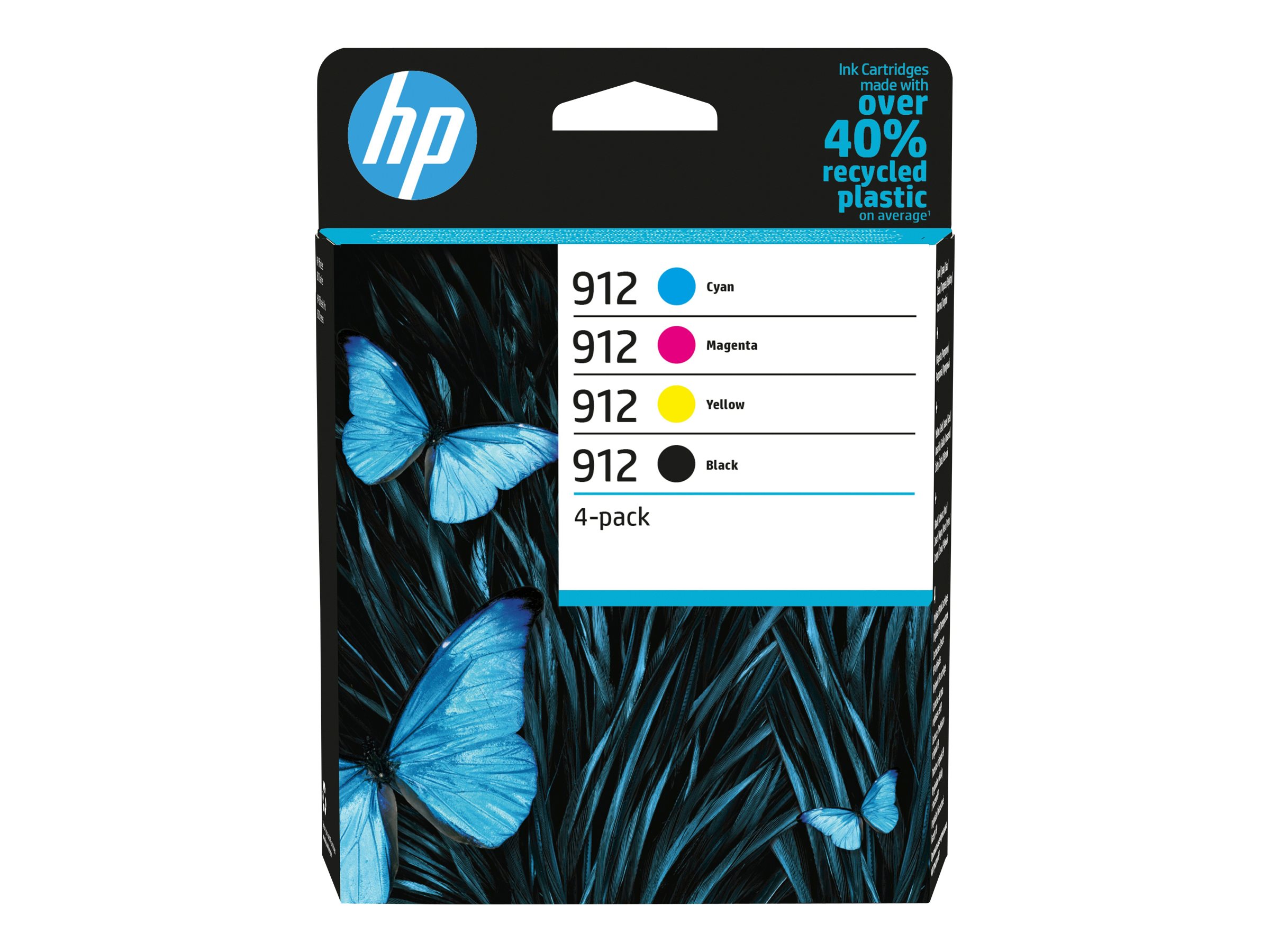 HP 912 Officejet Value Pack - jaune, cyan, magenta - 125 feuille(s