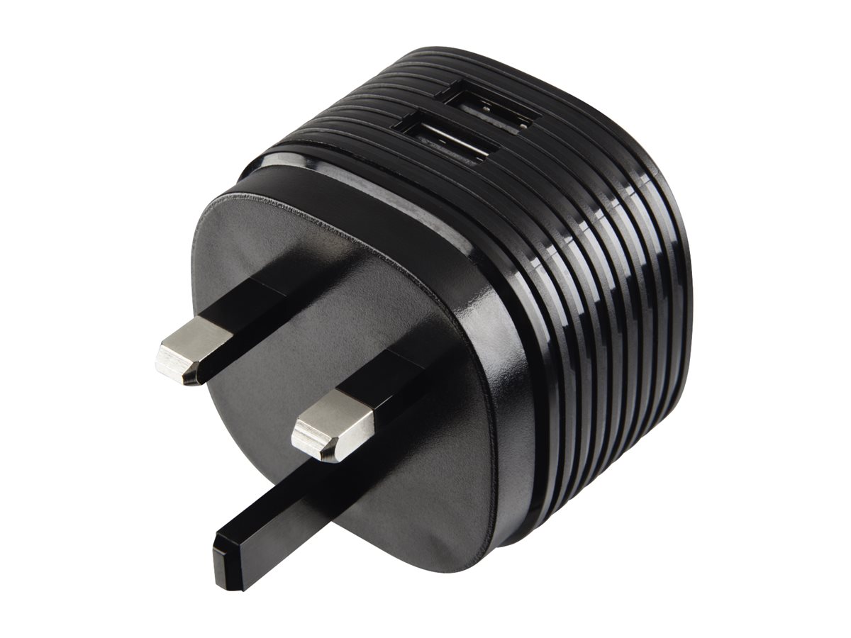 Hama Dual USB-A Wall Plug Charger 2 x USB-A UK Plug 2.4A – Hama