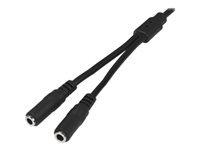 StarTech.com Câble répartiteur stéréo Slim - Mâle 3,5 mm vers 2 femelles 3,5 mm