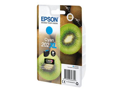 EPSON Singlepack Cyan 202XL Kiwi - C13T02H24010