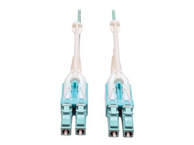 Tripp Lite 1M 10Gb 50/125 OM3 Fiber Cable Push/Pull Tabs LC/LC Aqua 1 Meter
