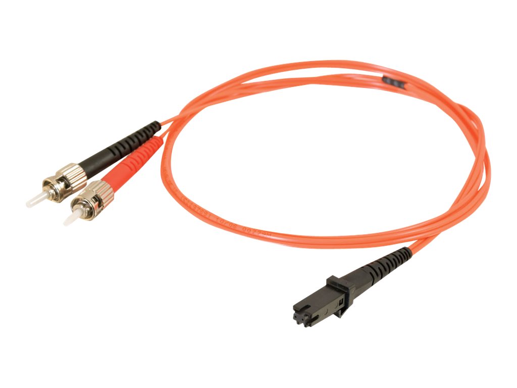 C2G 4m MTRJ-ST 62.5/125 OM1 Duplex Multimode PVC Fiber Optic Cable - Orange - patch cable - 4 m - orange