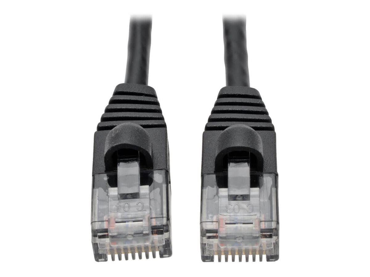 Tripp Lite Cat6a 10G Snagless Molded Slim UTP Network Patch Cable (RJ45 M/M), Black, 4 ft.