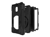 Cellairis Rapture - Back cover for tablet - rugged - with kickstand & hand strap - silicone - black - for Samsung Galaxy Tab Active3