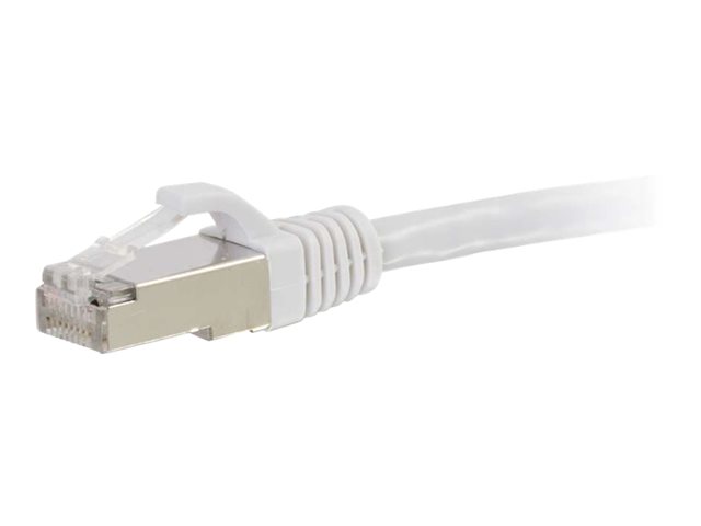 C2G Cat5e Booted Shielded (STP) Network Patch Cable - patch kabel - 7 m - bílá – foto 3