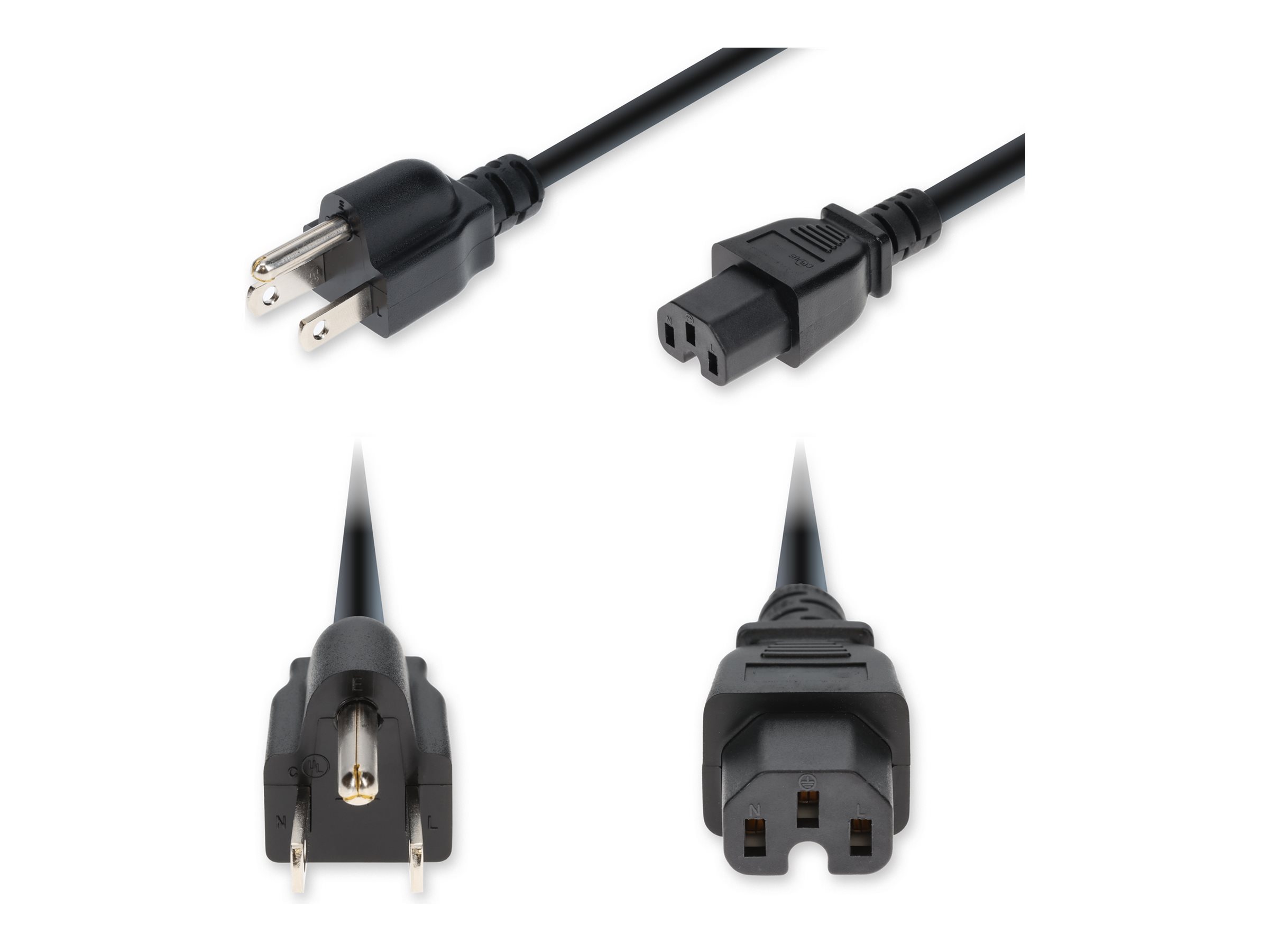 AddOn - Power cable - NEMA 5-15P to IEC 60320 C15