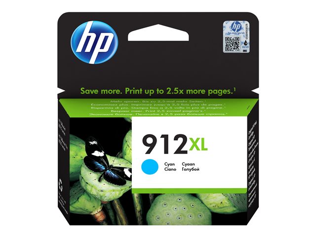 HP 912XL High Yield Cyan Ink 3YL81AE#BGX