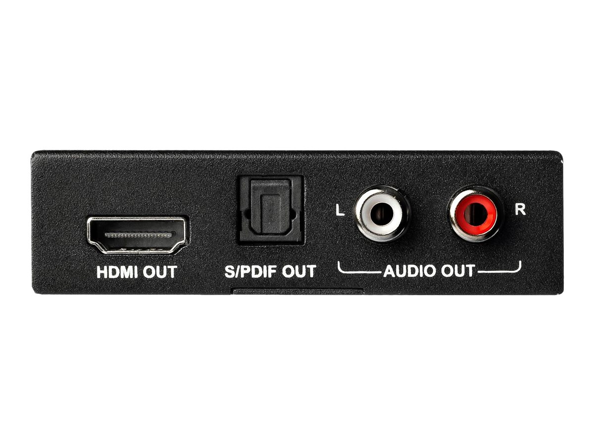 StarTech.com HDMI Audio Extractor - 4K 60Hz - HDMI Audio De-embedder - HDR - Toslink Optical Audio - Dual RCA Audio - HDMI Audio (HD202A) HDMI audio signal-udtræk
