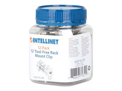0766623716512 - INT Clip zur Rackmontage 1 HE 12er-Pack