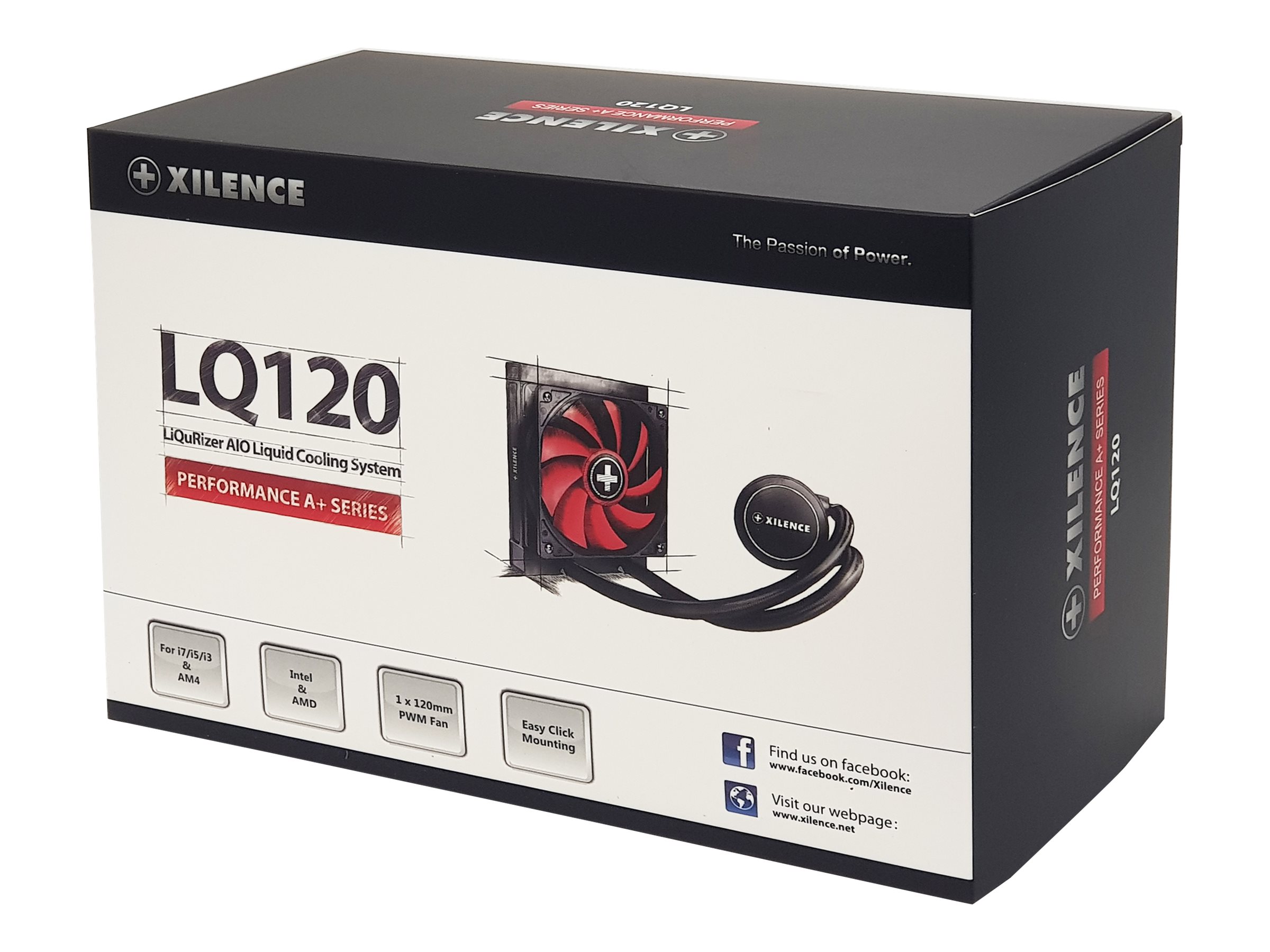 Xilence Performance A+ Series LiQuRizer LQ120 Processors flydende kølesystem 1-pack Sort Rød 120 mm