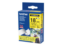 BROTHER RUBAN 18mm Noir/Jaune