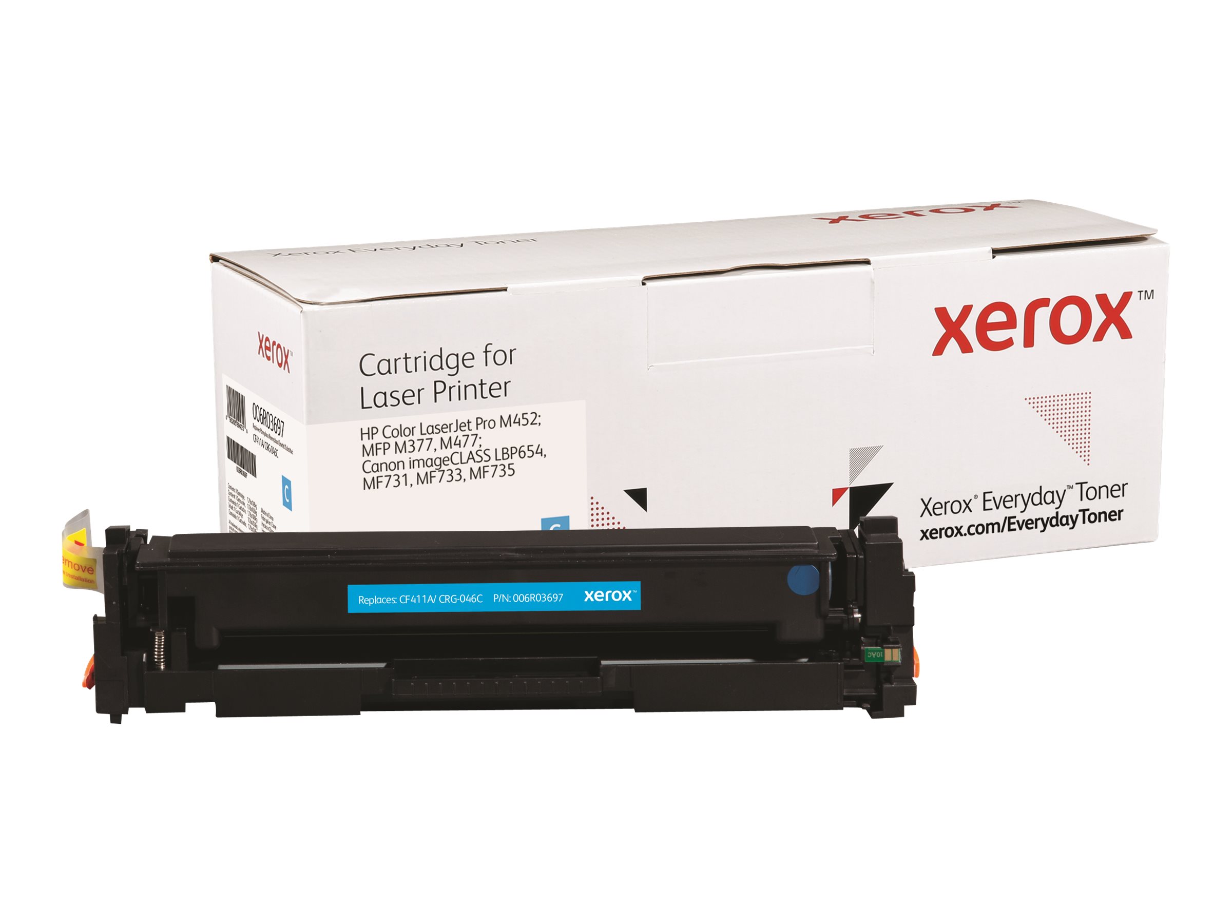 An image of Everyday - cyan - compatible - toner cartridge (alternative for: Canon CRG-046C, HP CF411A)