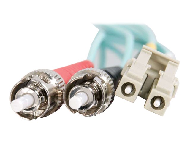 C2G LC-ST 10Gb 50/125 OM3 Duplex Multimode PVC Fiber Optic Cable (LSZH) - síťový kabel - 10 m - 10 m - vodě - barva – foto 4