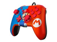 PDP Faceoff Deluxe+ Audio Wired Controller Gamepad Nintendo Switch Blå Rød
