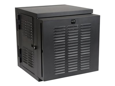 Eaton Tripp Lite Series SmartRack 12U IP54 Switch-Depth Wall-Mount Rack Enclosure Cabinet for Harsh Environments, Hinged Back, 230V