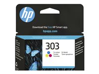 HP 303 - colour (cyan, magenta, yellow) - original - ink cartridge